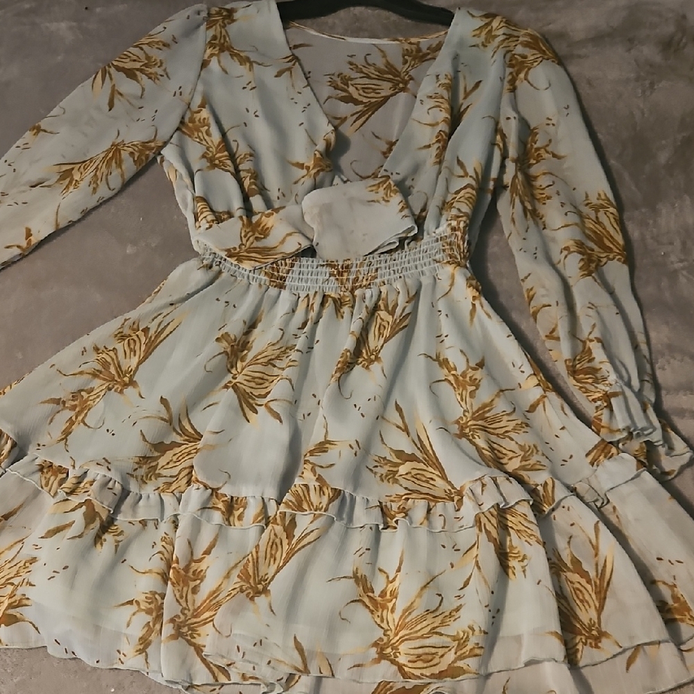 Floral Long Sleeve Dress